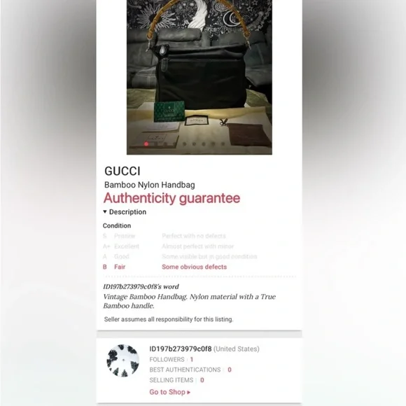 Vintage Gucci soho shoulder bag Black Bag with Bamboo Accent - Picture 15 of 17